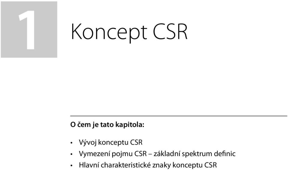 Vymezení pojmu CSR základní spektrum