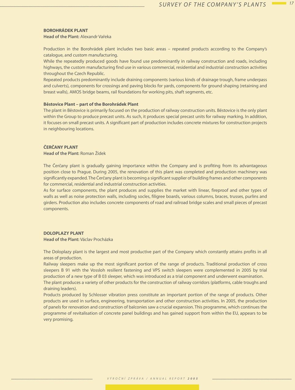 While the repeatedly produced goods have found use predominantly in railway construction and roads, including highways, the custom manufacturing find use in various commercial, residential and