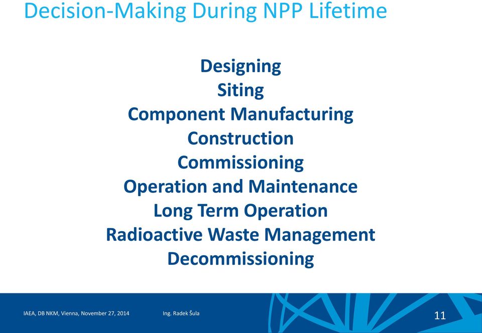 Commissioning Operation and Maintenance Long Term