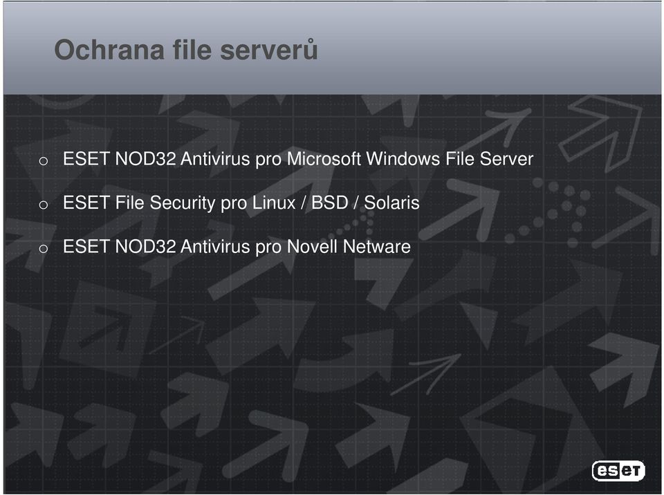 Server o ESET File Security pro Linux /