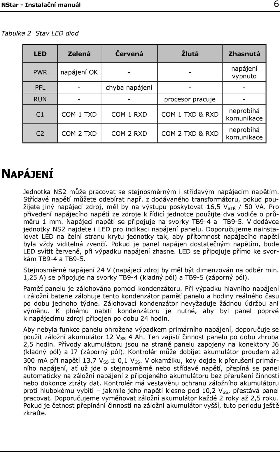 Střídavé napětí můžete odebírat např. z dodávaného transformátoru, pokud použijete jiný napájecí zdroj, měl by na výstupu poskytovat 16,5 V STŘ / 50 VA.