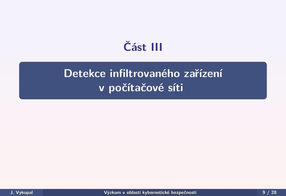 počítačové síti J.