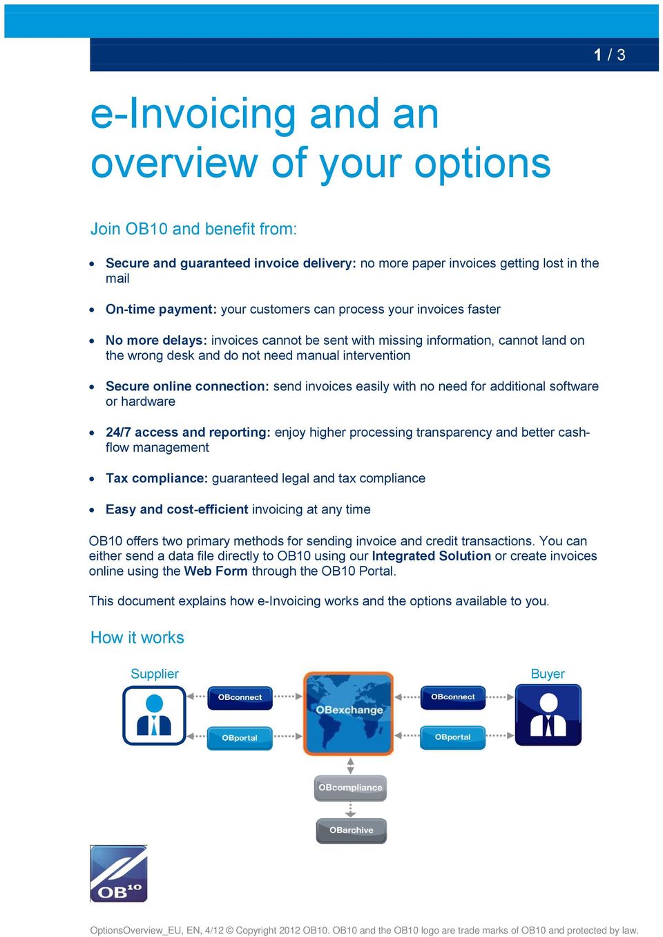 invoices easily with no need for additional software or hardware 24/7 access and reporting: enjoy higher processing transparency and better cashflow management Tax compliance: guaranteed legal and