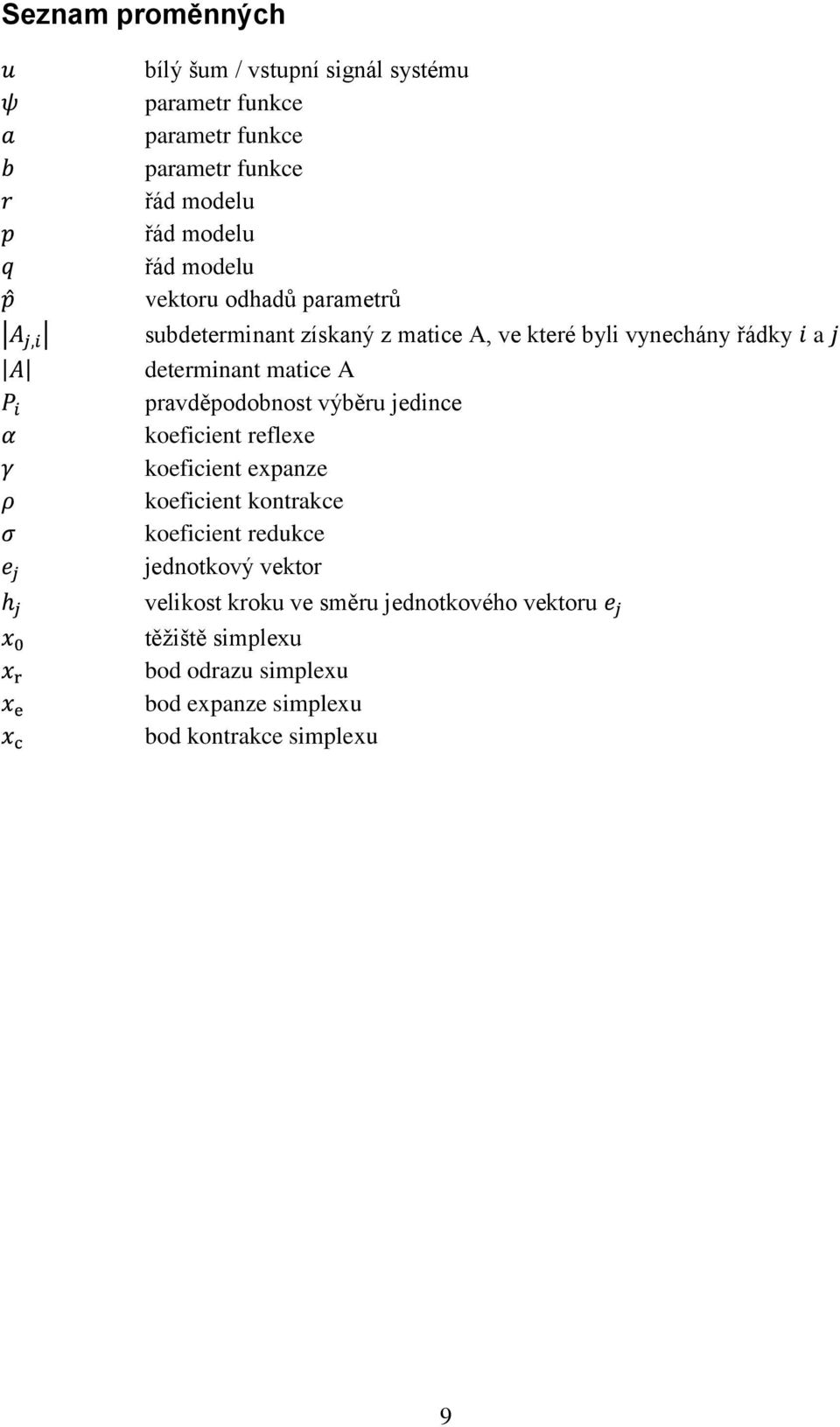 pravděpodobnost výběru jedince koeficient reflexe koeficient expanze koeficient kontrakce koeficient redukce jednotkový