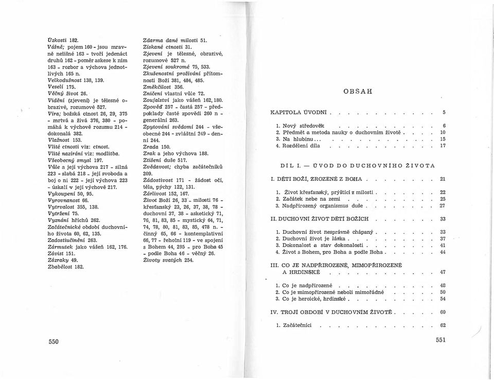 VLité nazírání viz: modlitba. Všeobecný smysl 197. VůLe a její výchova 217 - silná 223 - sla bá 218 - její svoboda a boj o ni 222 - její výchova 223 - úskalí rv její výchově 217. Vykoupení 50, 95. v.yrovnanost 66.