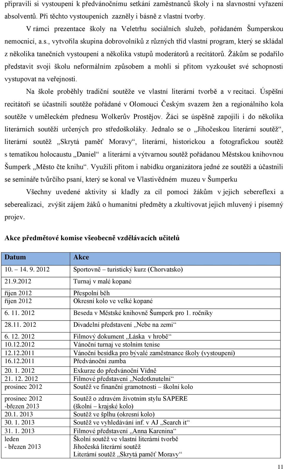 Žákům se podařilo představit svoji školu neformálním způsobem a mohli si přitom vyzkoušet své schopnosti vystupovat na veřejnosti.