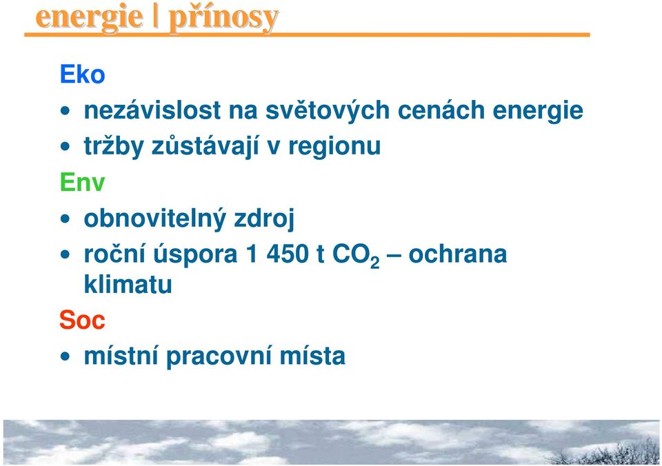 regionu Env obnovitelný zdroj roční úspora