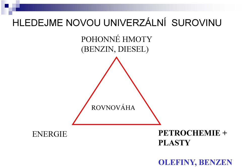 (BENZIN, DIESEL) ROVNOVÁHA