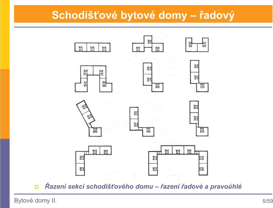 schodišového domu azení