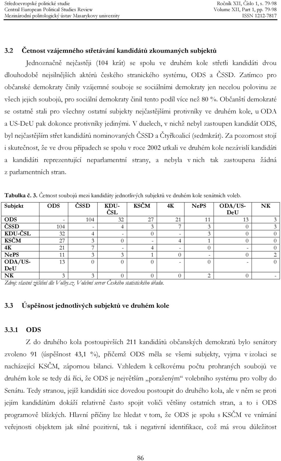 Zatímco pro občanské demokraty činily vzájemné souboje se sociálními demokraty jen necelou polovinu ze všech jejich soubojů, pro sociální demokraty činil tento podíl více než 80 %.