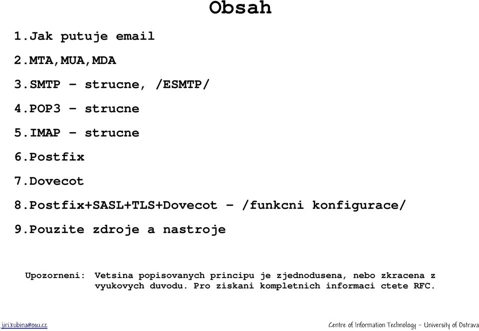 Postfix+SASL+TLS+Dovecot - /funkcni konfigurace/ 9.