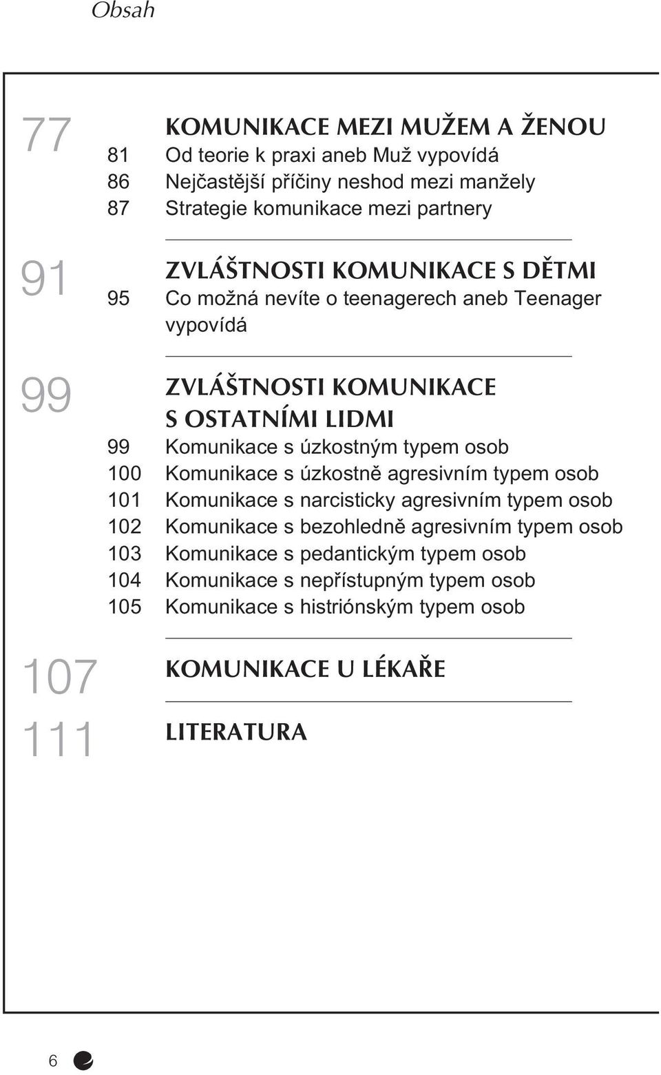 typem osob 100 Komunikace s úzkostnì agresivním typem osob 101 Komunikace s narcisticky agresivním typem osob 102 Komunikace s bezohlednì agresivním typem osob