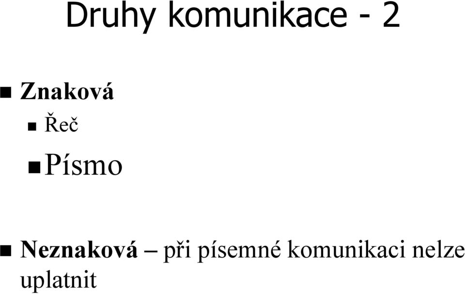 Neznaková při písemné