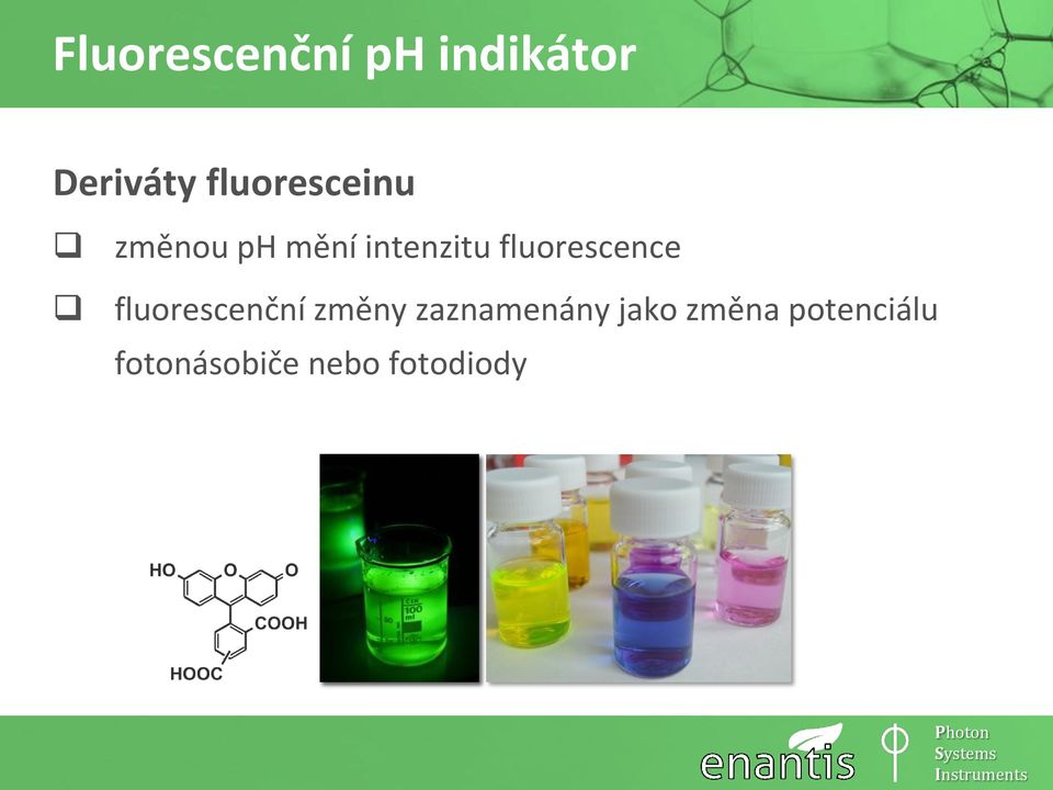 fluorescence fluorescenční změny