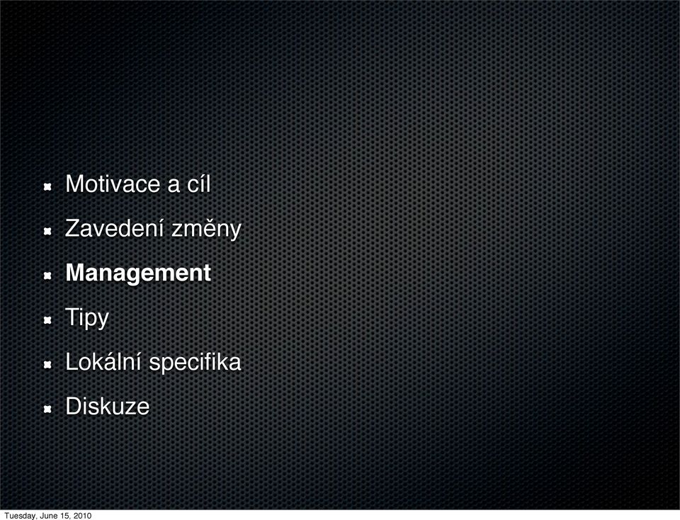 Management Tipy