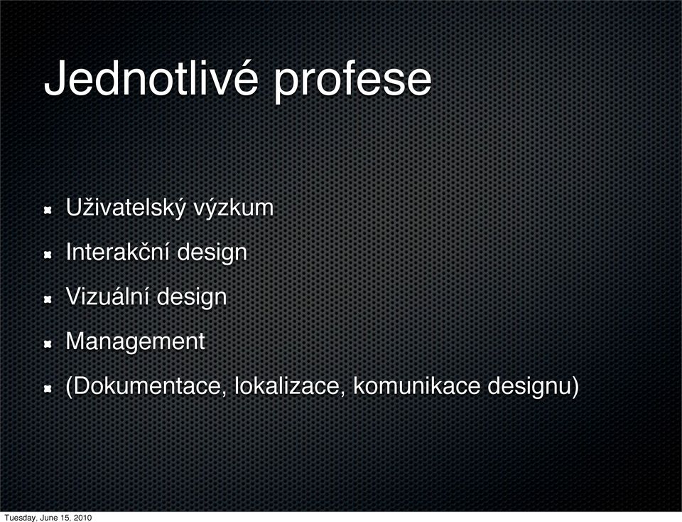 Vizuální design Management