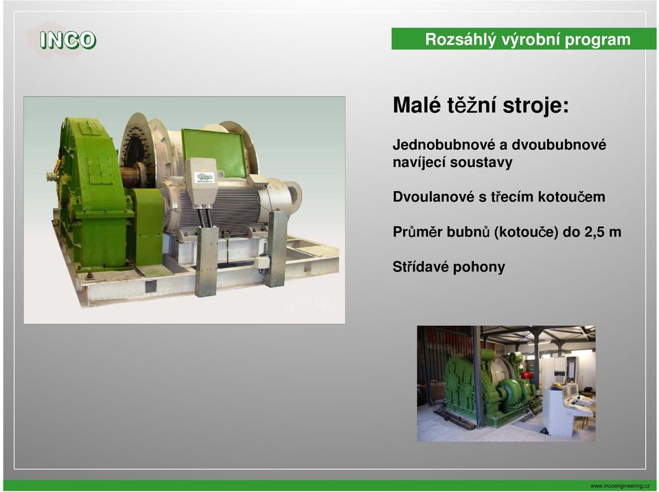navíjecí soustavy Dvoulanové s třecím