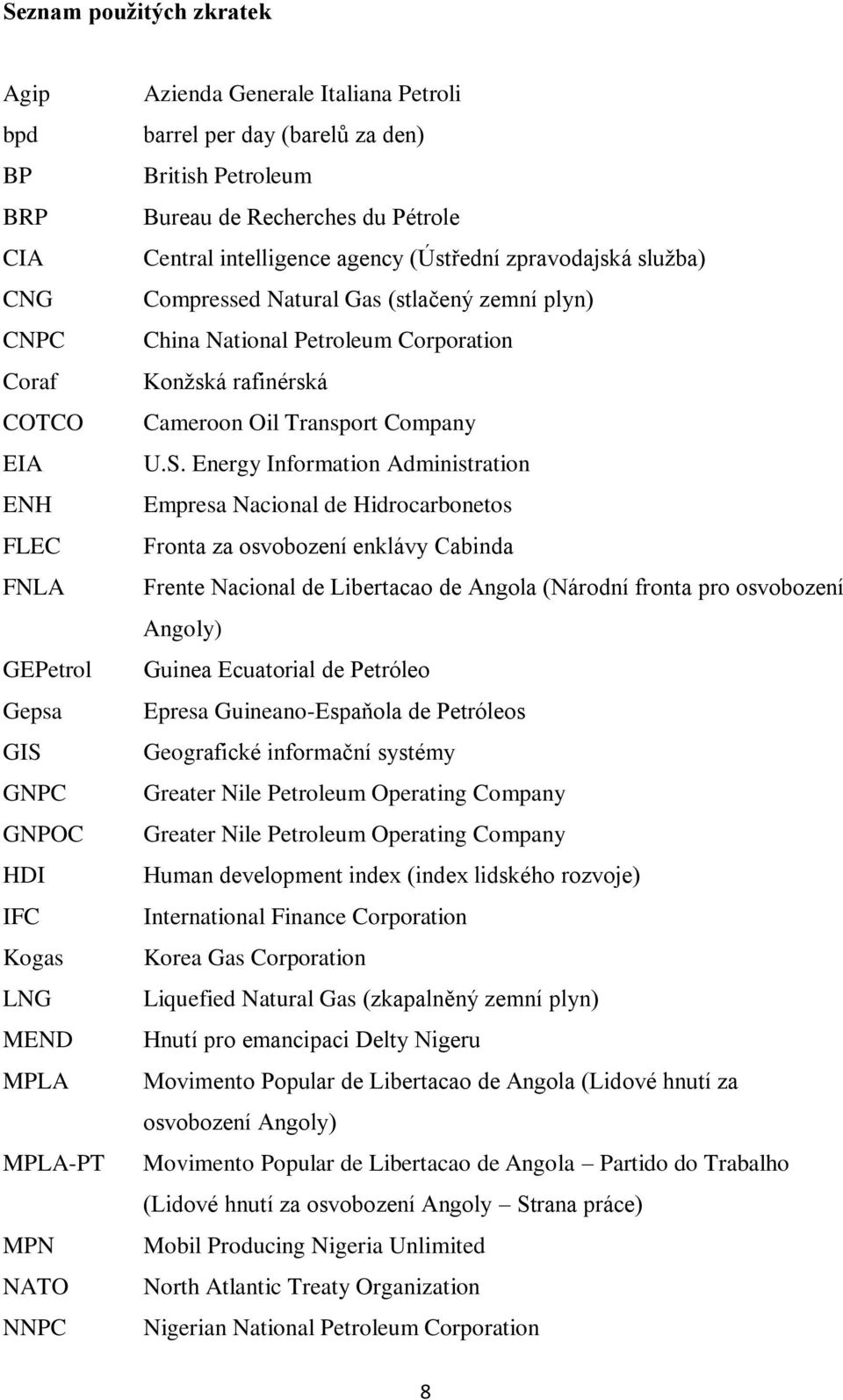 Petroleum Corporation Konţská rafinérská Cameroon Oil Transport Company U.S.