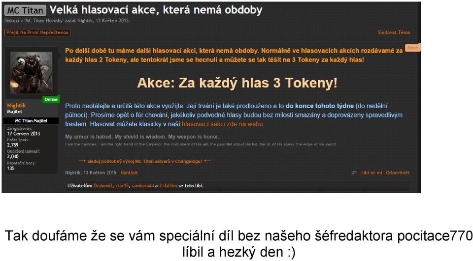 našeho šéfredaktora