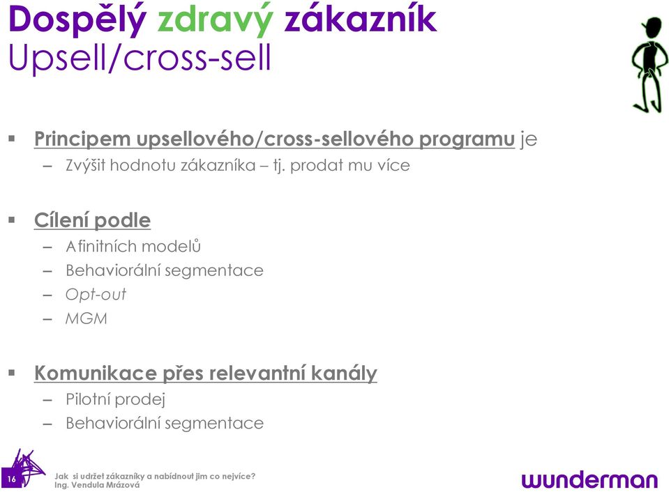 prodat mu více Cílení podle Afinitních modelů Behaviorální segmentace