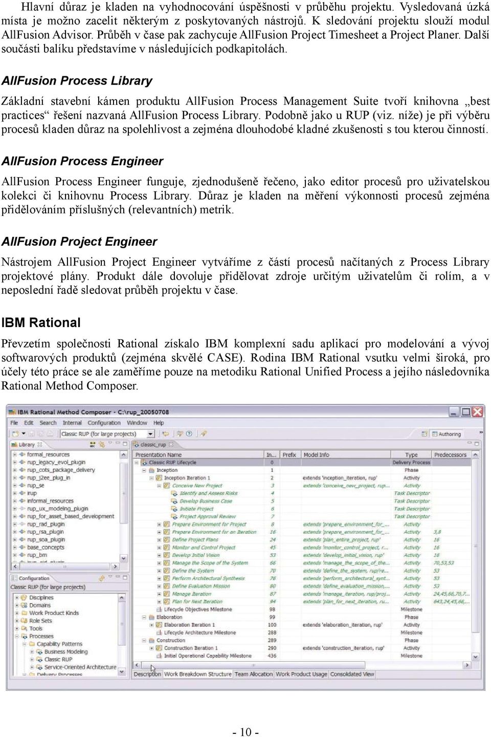 AllFusin Prcess Library Základní stavební kámen prduktu AllFusin Prcess Management Suite tvří knihvna best practices řešení nazvaná AllFusin Prcess Library. Pdbně jak u RUP (viz.