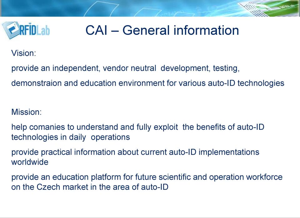 benefits of auto-id technologies in daily operations provide practical information about current auto-id