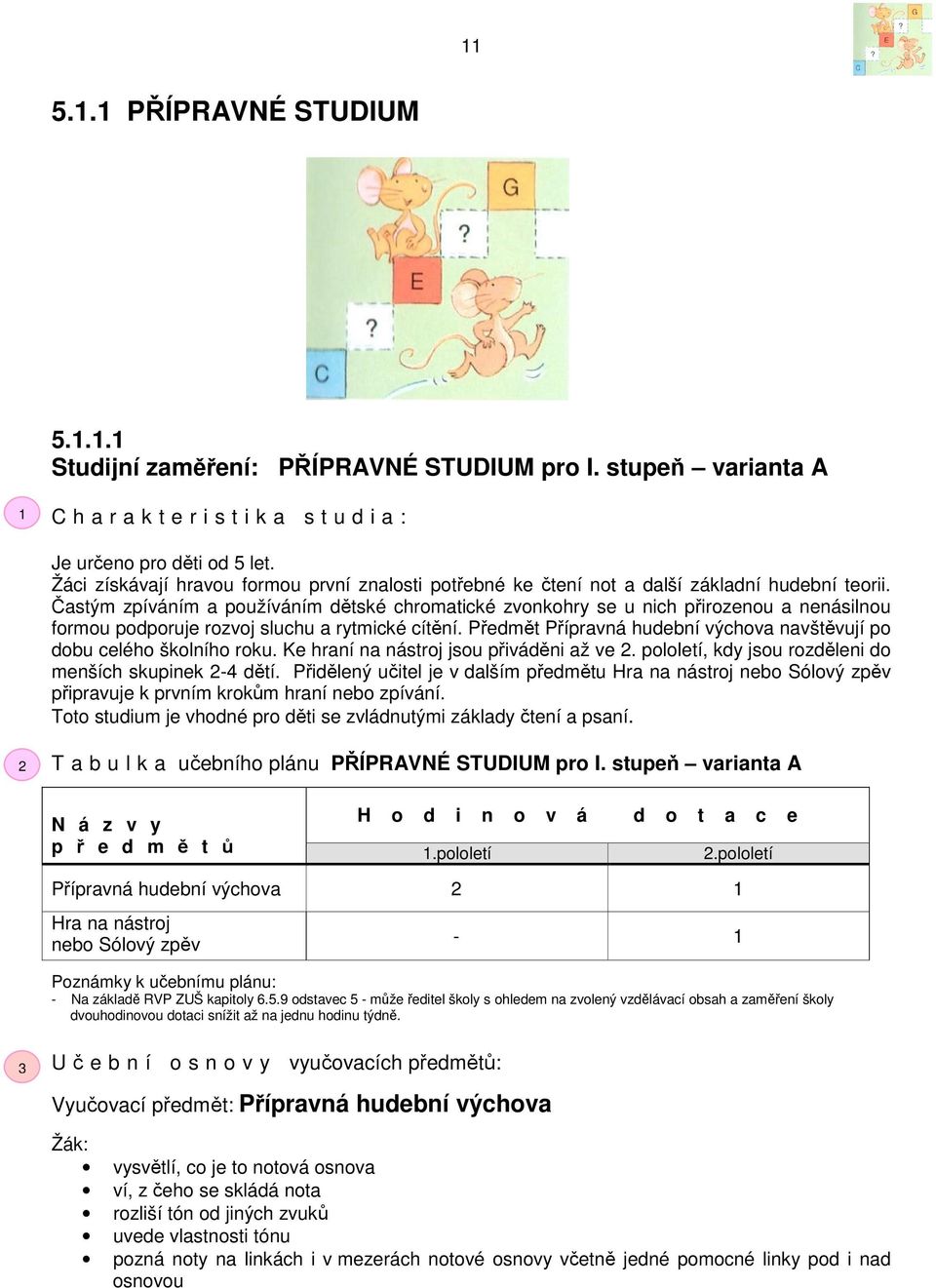 Častým zpíváním a používáním dětské chromatické zvonkohry se u nich přirozenou a nenásilnou formou podporuje rozvoj sluchu a rytmické cítění.