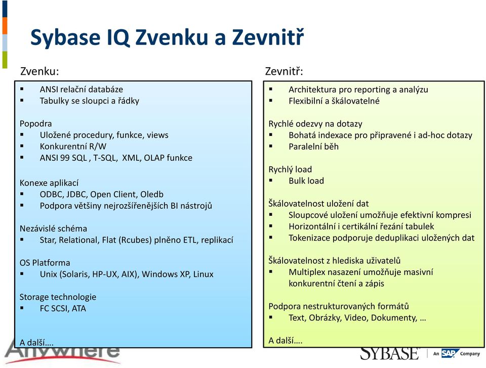 Linux Storage technologie FC SCSI, ATA A další.