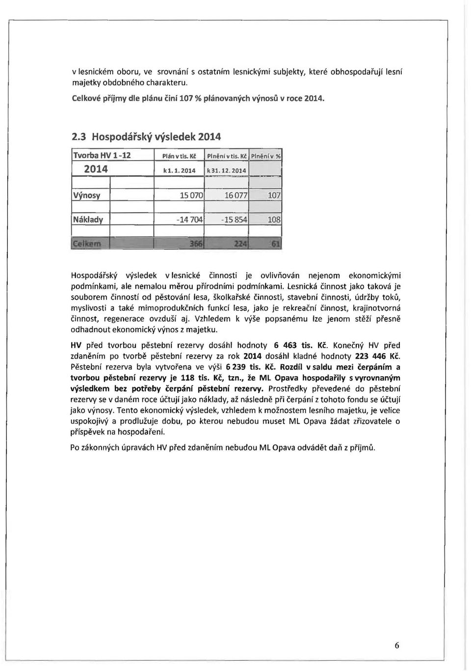 - - Hospodářský výsledek v lesnické činnosti je ovlivňován nejenom ekonomickými podmínkami, ale nemalou měrou přírodními podmínkami.