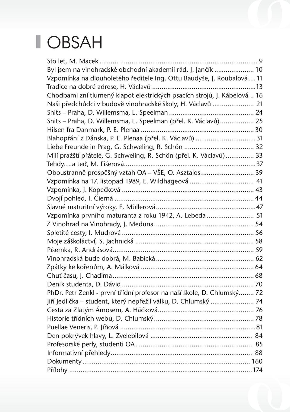 .. 24 Snits Praha, D. Willemsma, L. Speelman (přel. K. Václavů)... 25 Hilsen fra Danmark, P. E. Plenaa... 30 Blahopřání z Dánska, P. E. Plenaa (přel. K. Václavů)...31 Liebe Freunde in Prag, G.