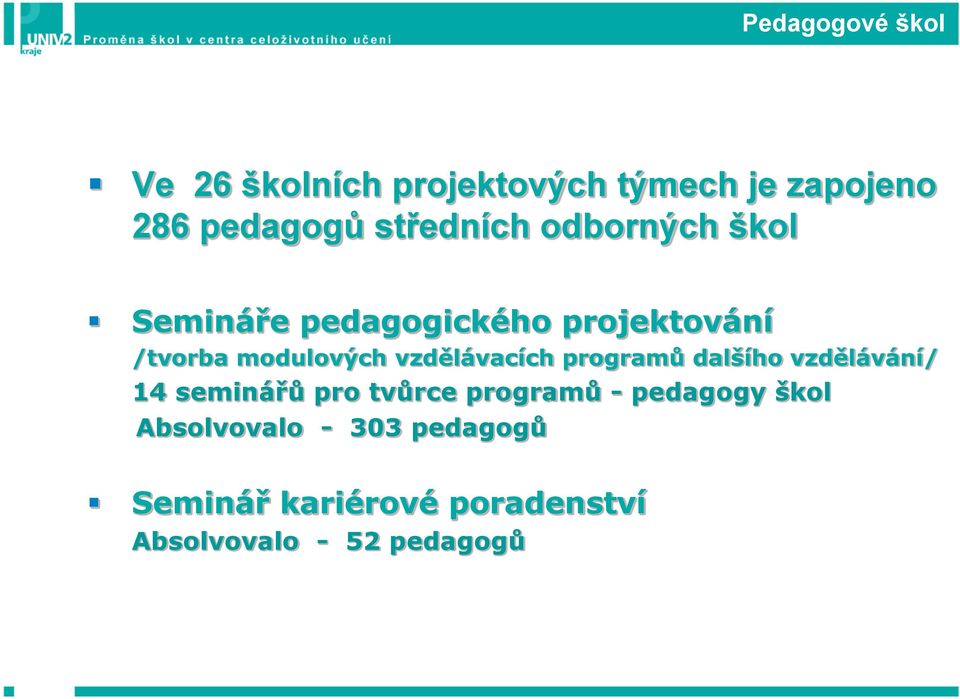 vzdělávacích programů dalšího vzdělávání/ 14 seminářů pro tvůrce programů -