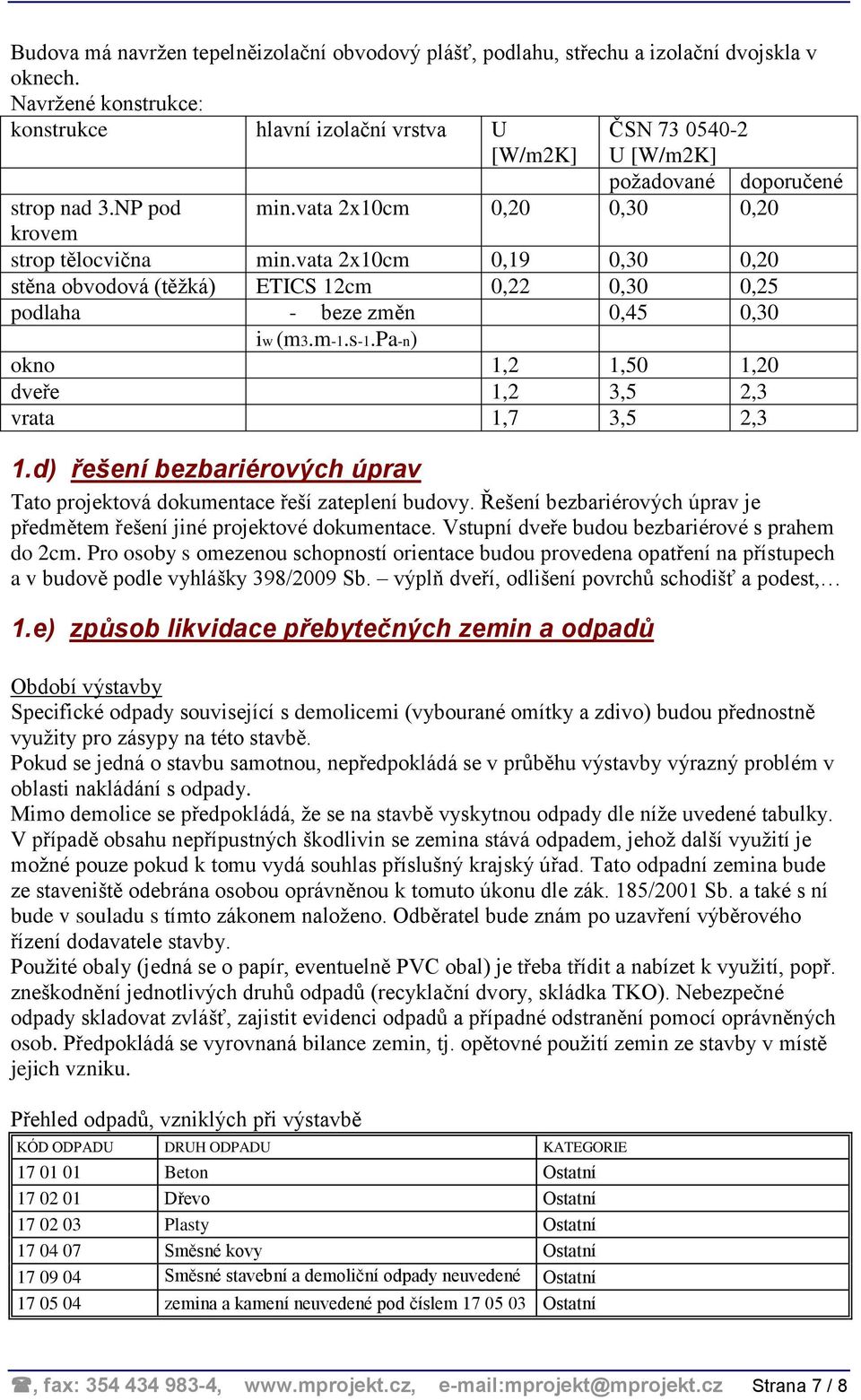 vata 2x10cm 0,19 0,30 0,20 stěna obvodová (těžká) ETICS 12cm 0,22 0,30 0,25 podlaha - beze změn 0,45 0,30 iw (m3.m-1.s-1.pa-n) okno 1,2 1,50 1,20 dveře 1,2 3,5 2,3 vrata 1,7 3,5 2,3 1.