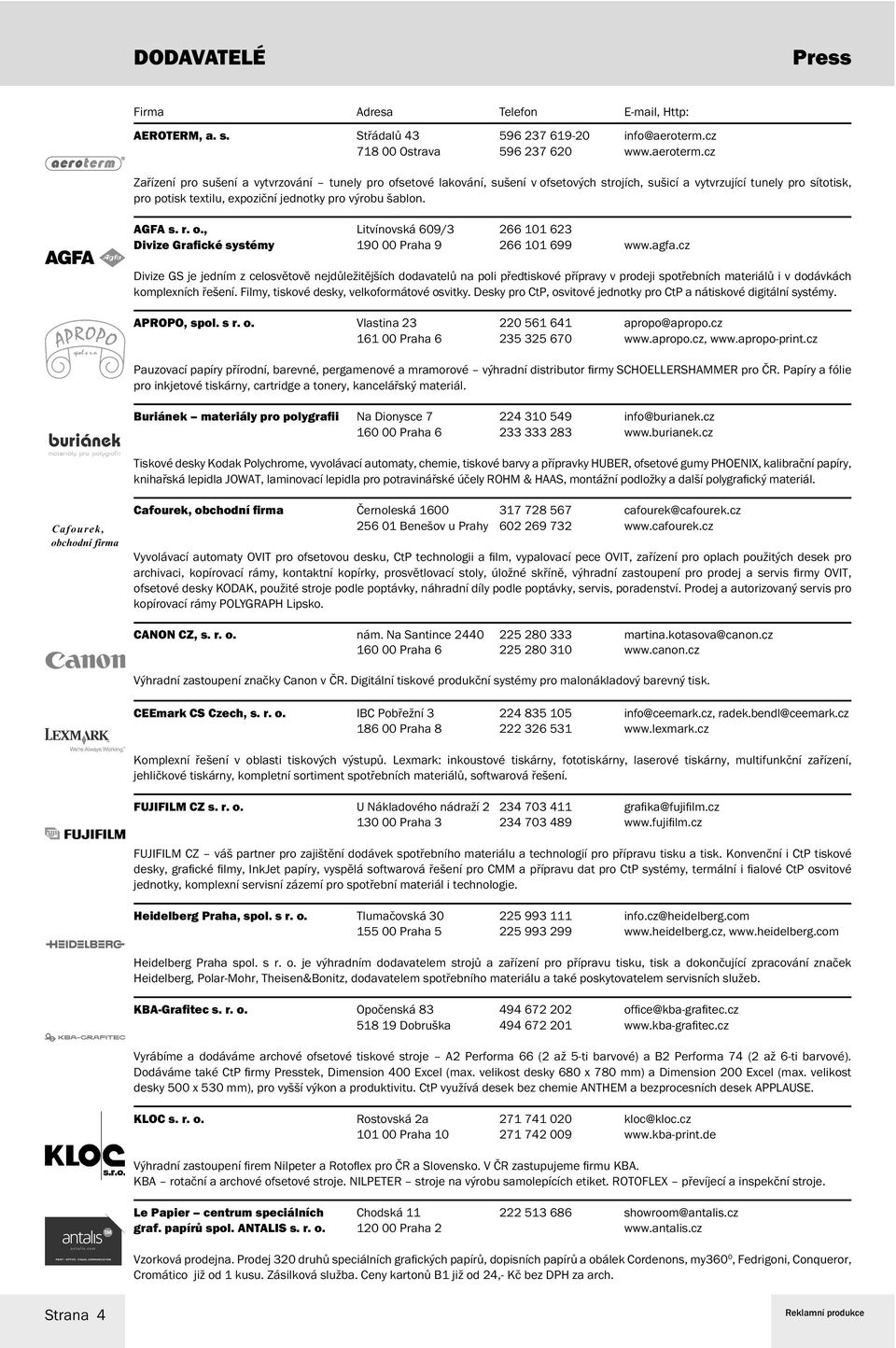 cz Zařízení pro sušení a vytvrzování tunely pro ofsetové lakování, sušení v ofsetových strojích, sušicí a vytvrzující tunely pro sítotisk, pro potisk textilu, expoziční jednotky pro výrobu šablon.