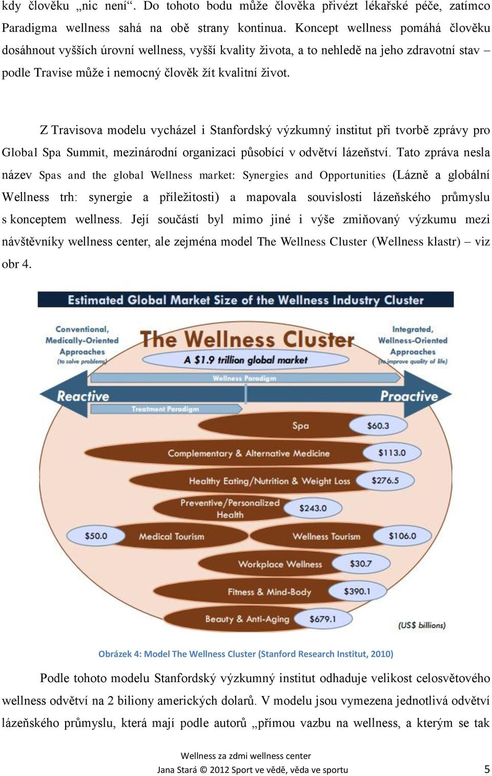 Z Travisova modelu vycházel i Stanfordský výzkumný institut při tvorbě zprávy pro Global Spa Summit, mezinárodní organizaci působící v odvětví lázeňství.