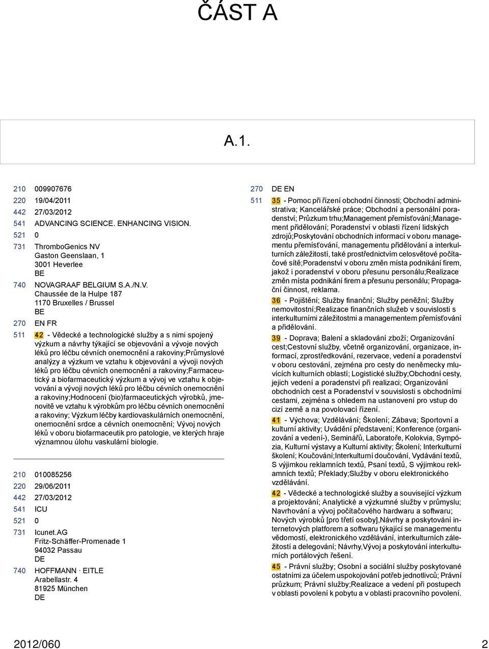 SION. ThromboGenics NV 