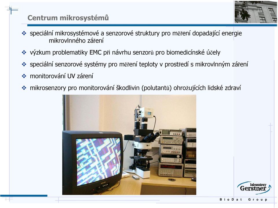 účely speciální senzorové systémy pro měření teploty v prostředí s mikrovlnným záření