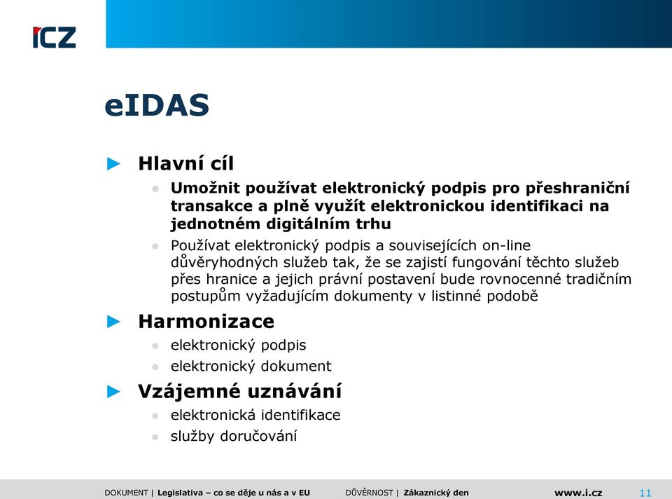 fungování těchto služeb přes hranice a jejich právní postavení bude rovnocenné tradičním postupům vyžadujícím dokumenty v