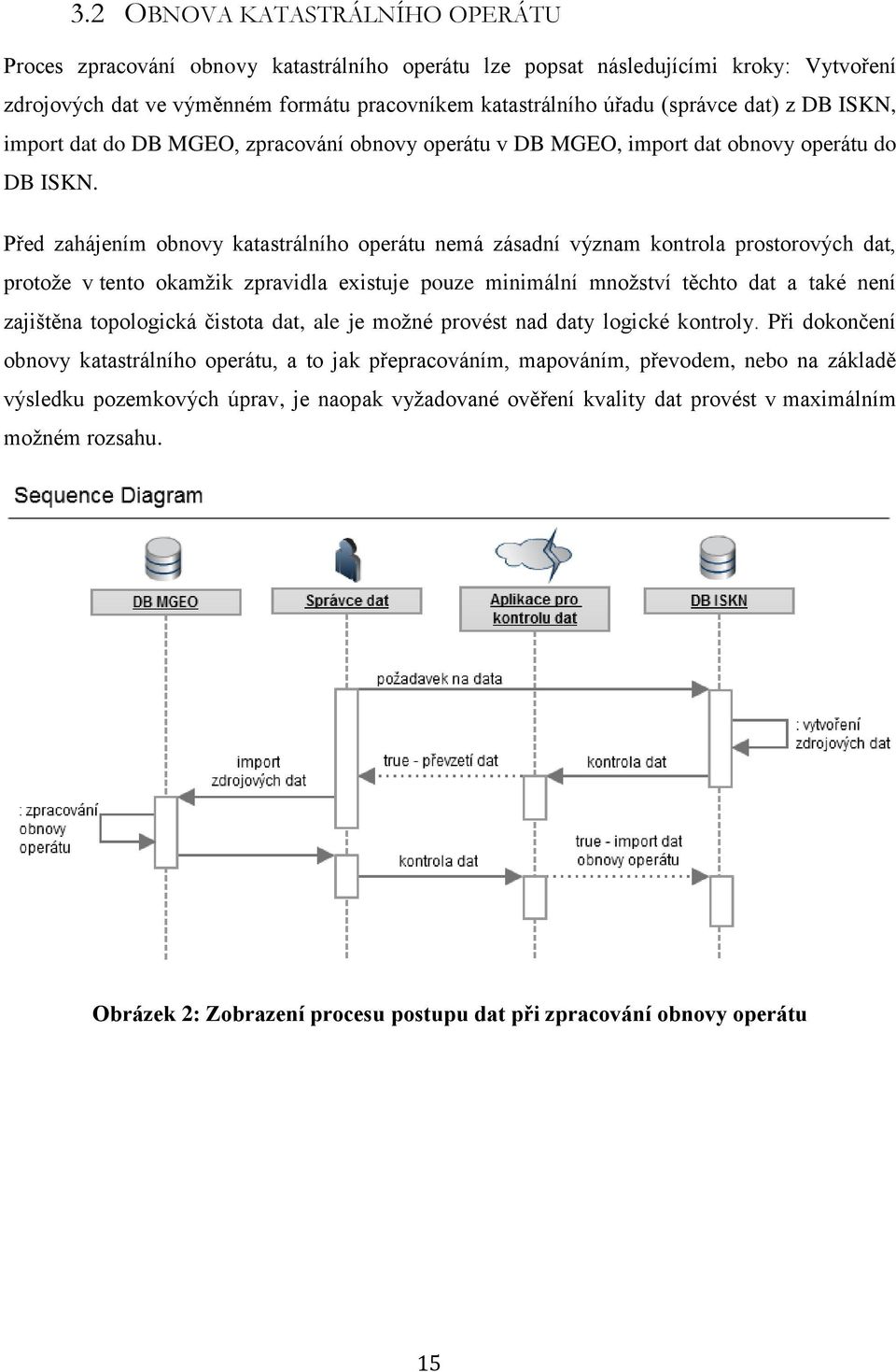 Před zahájením obnovy katastrálního operátu nemá zásadní význam kontrola prostorových dat, protoţe v tento okamţik zpravidla existuje pouze minimální mnoţství těchto dat a také není zajištěna