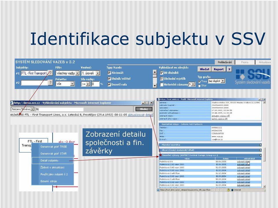 Zobrazení detailu