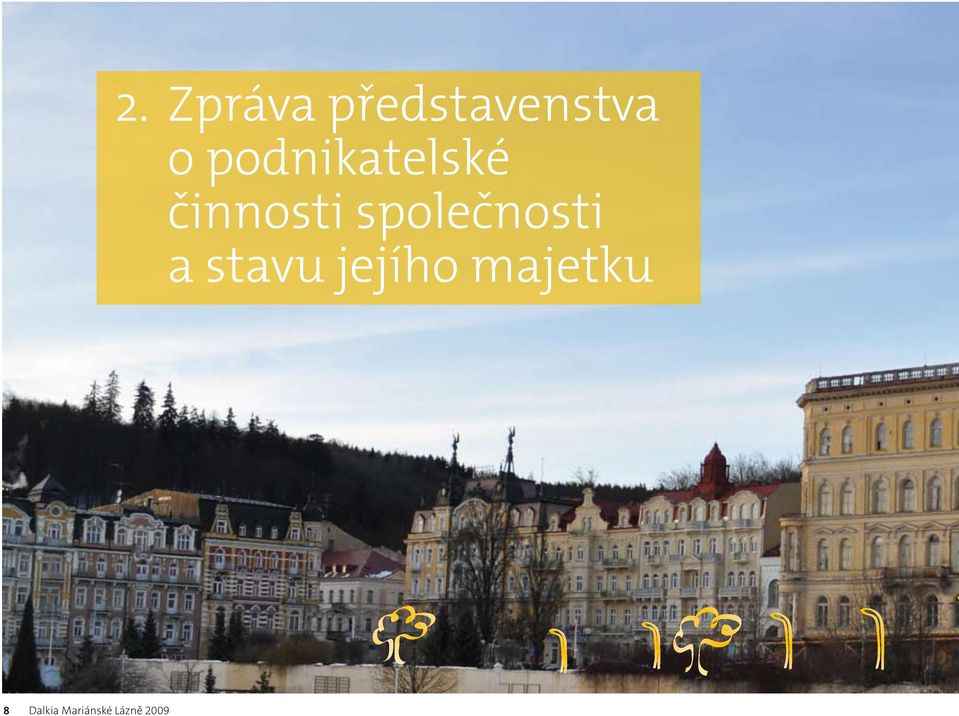 Zpráva představenstva o