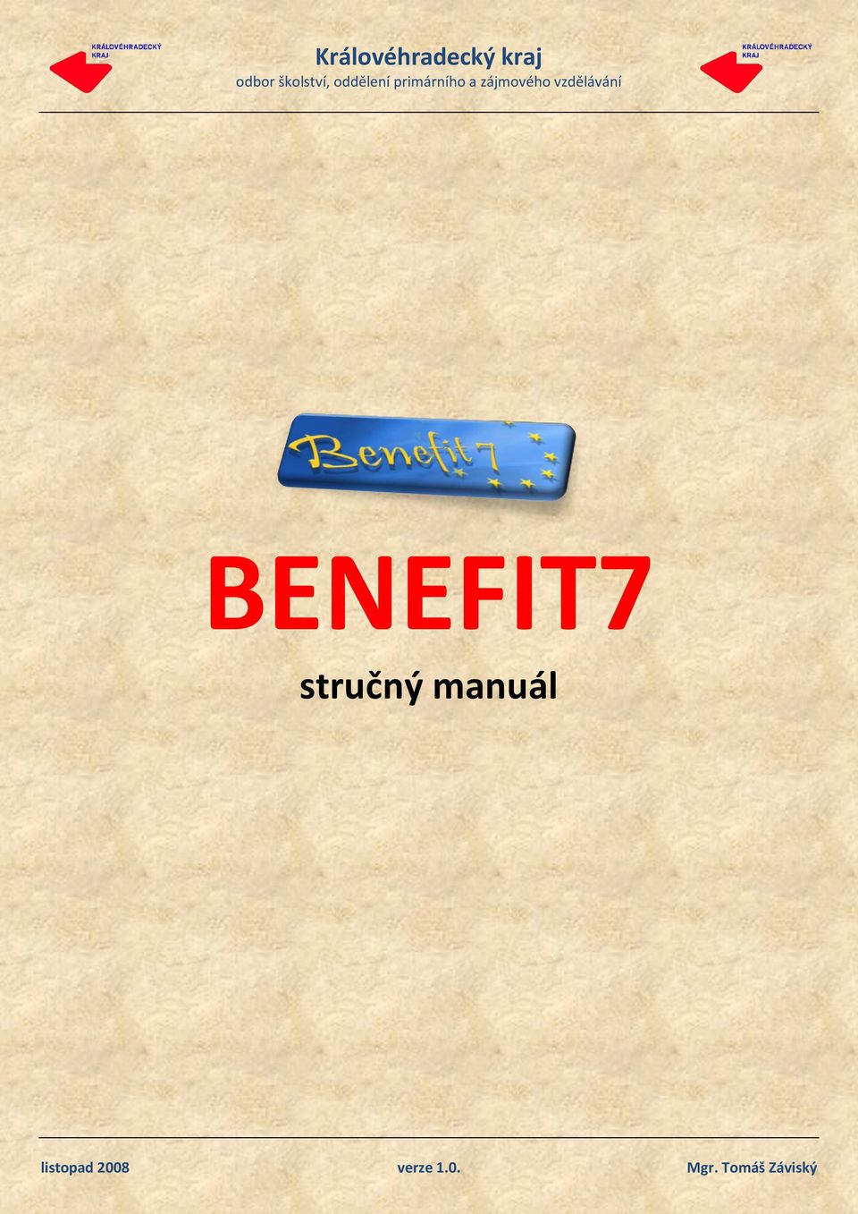 vzdělávání BENEFIT7 stručný manuál