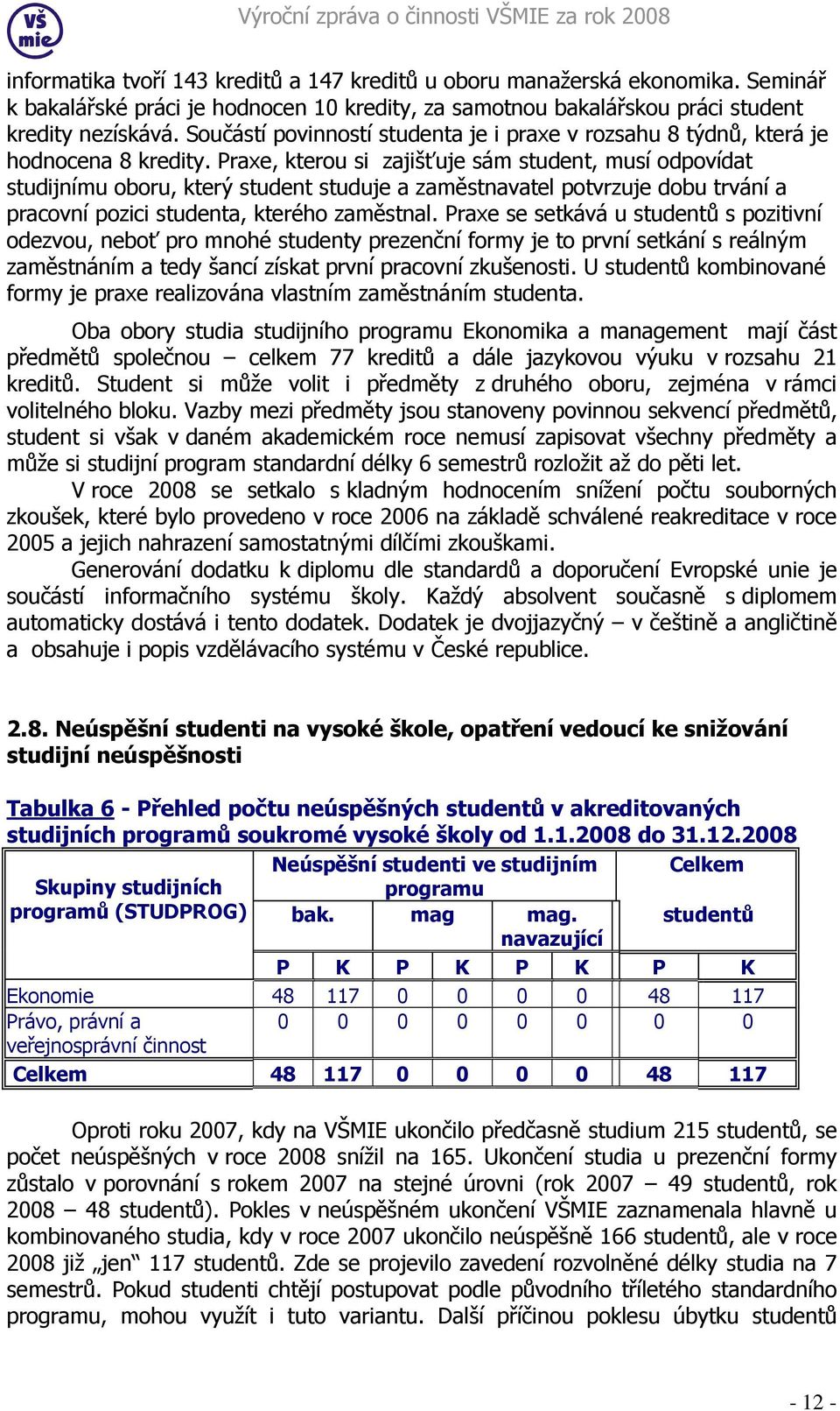 Praxe, kterou si zajišťuje sám student, musí odpovídat studijnímu oboru, který student studuje a zaměstnavatel potvrzuje dobu trvání a pracovní pozici studenta, kterého zaměstnal.