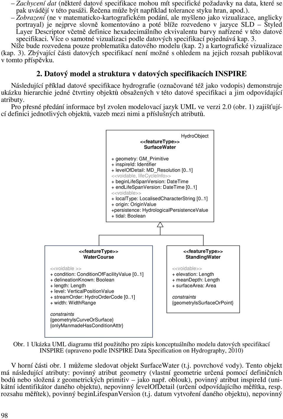 definice hexadecimálního ekvivalentu barvy nařízené v této datové specifikaci. Více o samotné vizualizaci podle datových specifikací pojednává kap. 3.