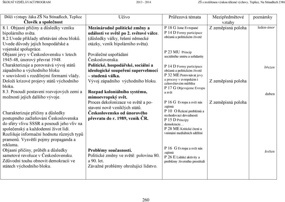 Doloží krizové projevy států východního bloku. 8.3. Posoudí postavení rozvojových zemí a možnosti jejich dalšího vývoje.