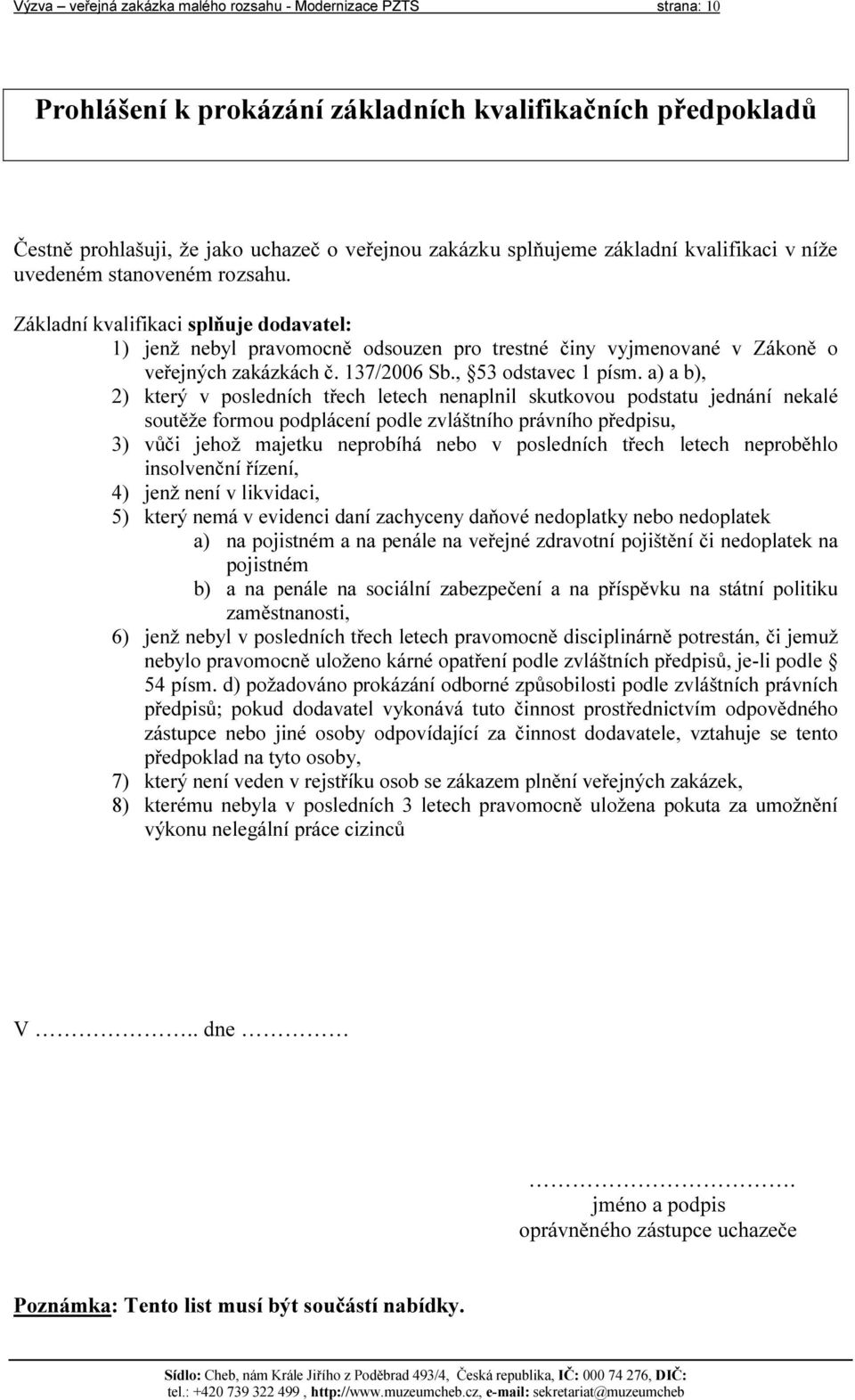 137/2006 Sb., 53 odstavec 1 písm.