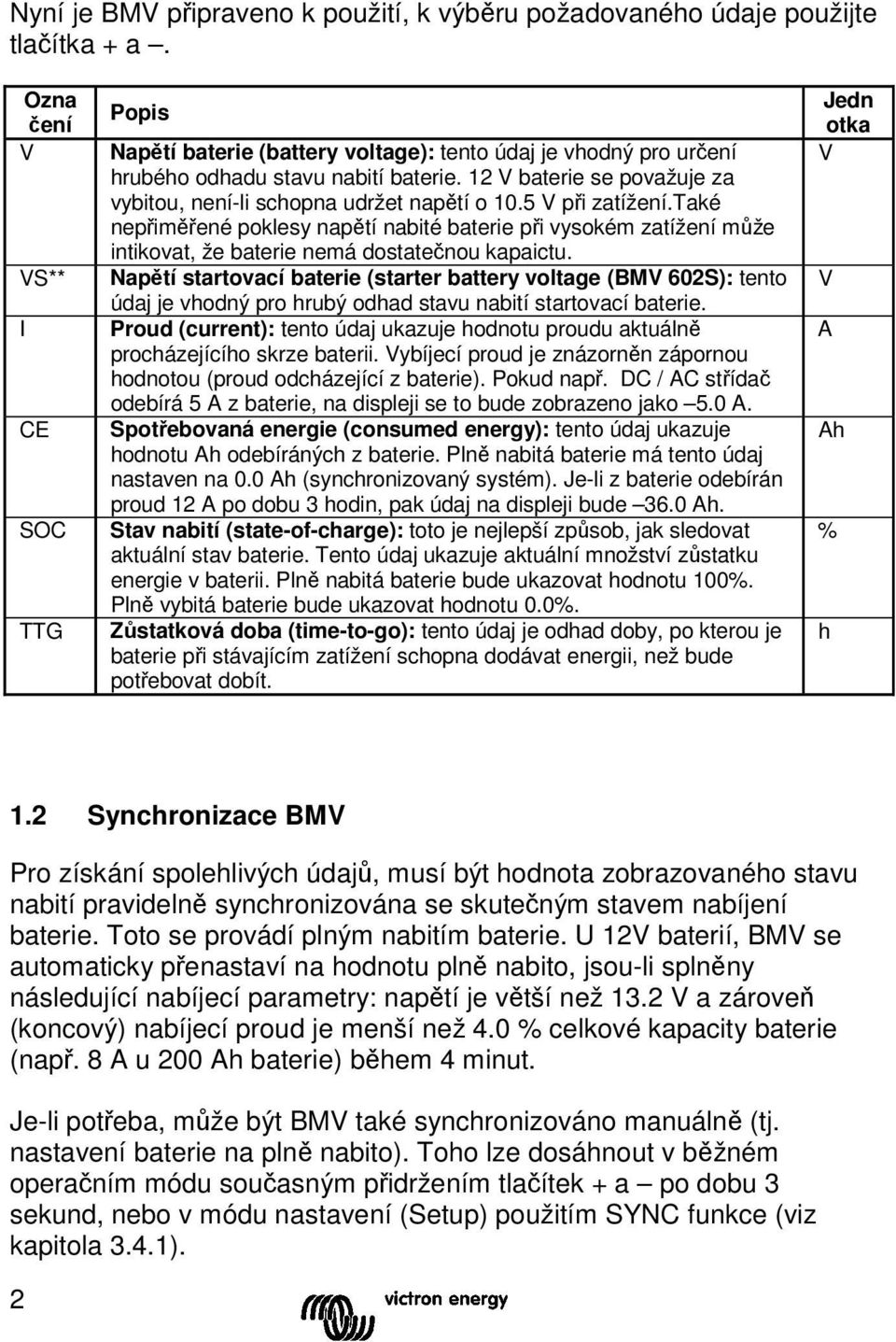 12 V baterie se považuje za vybitou, není-li schopna udržet napětí o 10.5 V při zatížení.