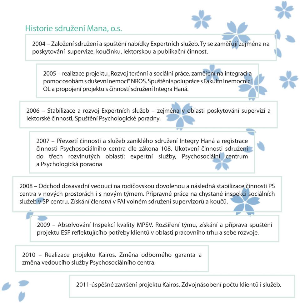 Spuštění spolupráce s Fakultní nemocnicí OL a propojení projektu s činností sdružení Integra Haná.