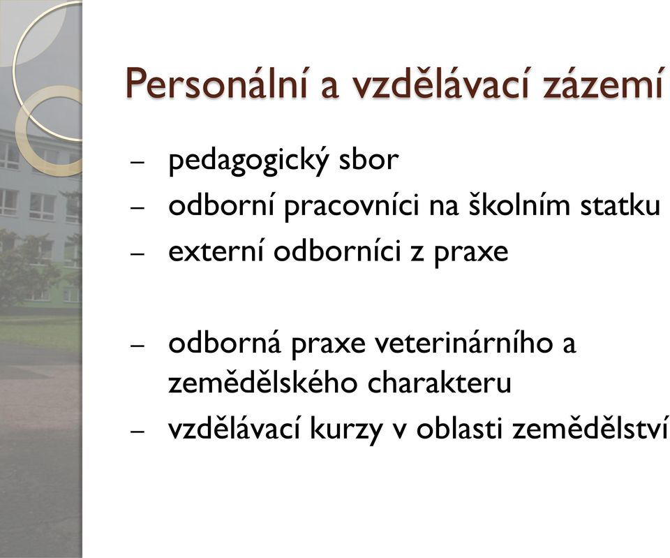 odborníci z praxe odborná praxe veterinárního a