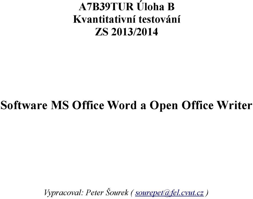 Office Word a Open Office Writer