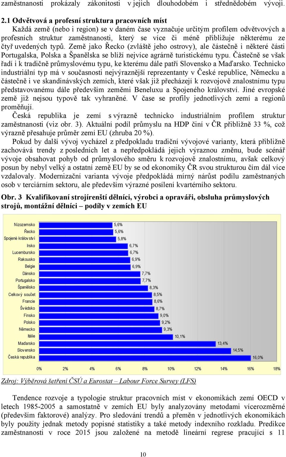 přibližuje některému ze čtyř uvedených typů. Země jako Řecko (zvláště jeho ostrovy), ale částečně i některé části Portugalska, Polska a Španělska se blíží nejvíce agrárně turistickému typu.